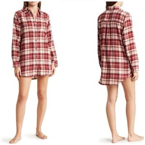 Abound Plaid Flannel Nightshirt